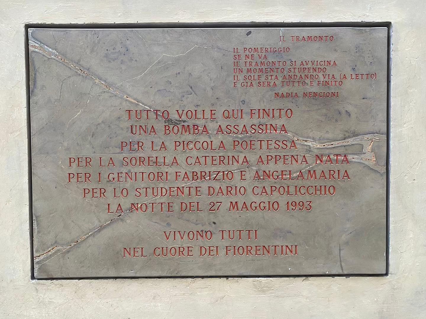 27 Maggio 1993, la strage dei Georgofili