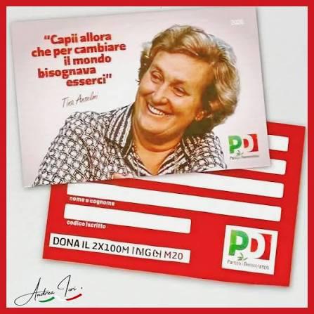 Tesseramento 2026, con una dedica a Tina Anselmi 